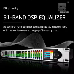 Accessori 31 banda stereo grafico DSP Audio digitale professionale Equalizzatore DJ Effetto Equazador Studio Registrazione Equipaggiamento Equalizzatore del suono