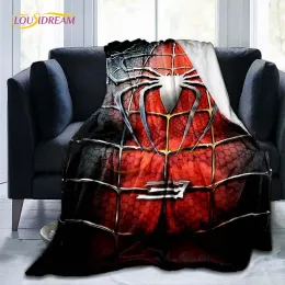 Sets Cartoon Spider Wurf Decke Cover Helden Logo Flanelldecke für Sofas Weiche Bettblatt warme Bettspitze Bettwäsche Kinder Geschenk Kinder Geschenk