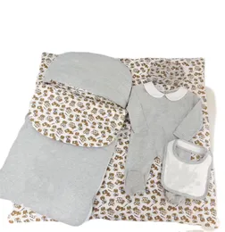 Модный детский спальный мешок, детская осенняя и зимняя одежда, детский комбинезон, утолщенное тепловое покрытие новорожденных, новый детский комбинезон из 5 штук D001
