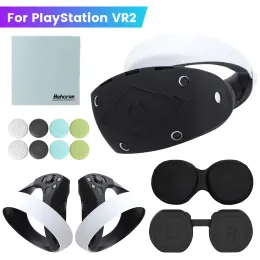 PS VR2 터치 컨트롤러 안티 핑 실리콘 안티 슬립 케이스 아이 패드 렌즈 캡 액세서리 용 1 VR 보호 커버 세트.