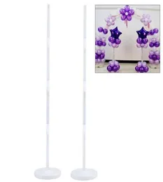 2st Balloon Column Stand Kits Arch Stand med rambas och pol för bröllopsfödelsedagsfestival Party Decoration T2001042734913