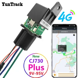 Shoes Cj730 Plus Relay Gps Tracker Car Truck Electric Motorcycle Cut Oil 4g Locator Acc Towed Away Call Alarm Security Protection