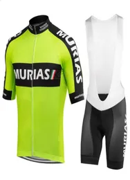 2020 nova equipe de ciclismo Jersey definir homens de manga curta Green Ciclismo Bicycle Racing Racing Gel Gel Blocable Pad Shorts ROPA DE6577395