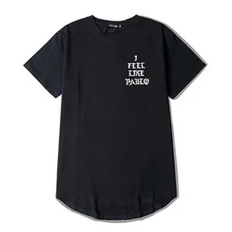 Men's T-Shirts The Life Of Pablo Season 3 T Shirt I Feel Like Paul Length T-Shirt Men Purpose Tour Skateboard Short Sle Tops Tee J240426