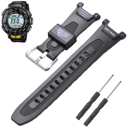 Watch Bands Suitable for Casio Protek Prg-240 PRG-40 Pathfinder series mens sports waterproof strap accessories 240424