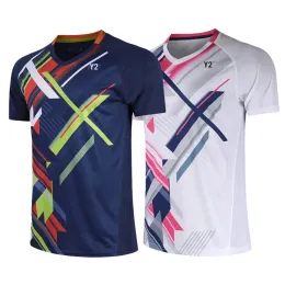 T-Shirts New Quick Drying Table Tennis Clothes Men Shirt Tshirt With Printing Badminton Uniforms Boys Suits Lapel Tshirt