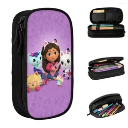 Gabby Dollhouse Pencil Case Cartoon Mermaid Box Pen per ragazze Grandi borse di stoccaggio di grandi dimensioni Studenti regali di cartoleria