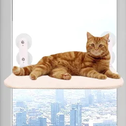 Domy 30*45 cm Składany kot hamak cztery sezony Universal Beige siatkowe kota gniazdo ssanie okna