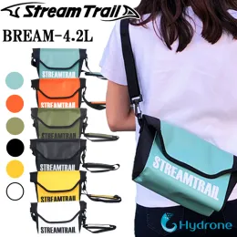 Bolsas Transmita trilha à prova d'água de bream ao ar livre 4.2l ombro seco de saco de saco de água Daypack de fechamento de rolltop resistente a água