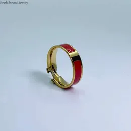 Дизайнер H Ring Man Женщина Deluxe High End Emamel Письмовые кольца Unisex Classic Fashion Ring Titanium Steel 18k Gold Wedding Wedding CH196721 7190