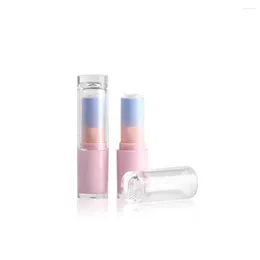 Storage Bottles 12.1mm Empty Round Gradient Pink Blue Lipstick Tube 36pcs