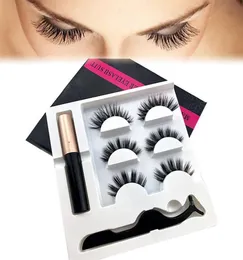 3D -Nerz Wimpern Magnety Eyeliner False Wimpern 5d gefälschte Wimpernverlängerung Magnet Wimpern Auge Wimpern Makeup3212787