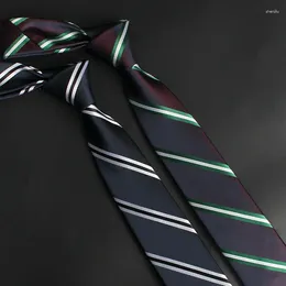 Bow Ties Casual Striped Self-Tied Korean Version Narrow Neckties 6cm Polyester 1200 Needle Tie Gifts For Men