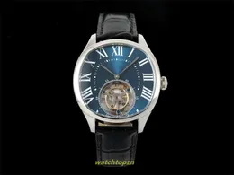 2024rms Factory Mens Watch Diameter 40mm 316l Steel Case Bead Crown Sapphire Crystal Clear Watch Back Läder Rem Waterproof Watch