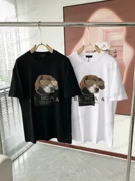 Cool Little Dog Print T-shirt, Short Sleeve Crew Neck Casual Top For Summer & Spring, Women's Clothing designer mens t shirt Asian size M-5XL