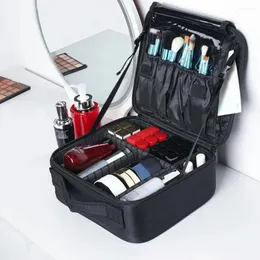 Storage Bags Cosmetic Bag Organizer Makeup Case Multi-compartment With Detachable Division Plate High For Organized