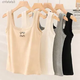 Womens Tank Top Summer Slim Sleeveless Camis Croptop Outwear Elastic Sports Knitted Tanks 01 2LF3