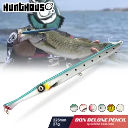 Acessórios Hunthouse Fishing Lure Barracuda Swimbait Wobber Lápis Stickbait Afundando Seabass Leerfish TUNA AZUL BLATE BELONE BAITS