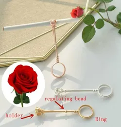 Ring Rose Flower Retro Cigarette Holder Ladies Mens Men039s Clip Party Lover Lover Give2604918