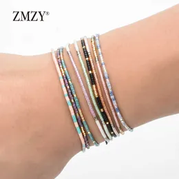 Perlen Zmzy Boho -Stil Miyuki Delica Samen Perlenarmband Frauen Freundschaft bunte Charme Handgemacht