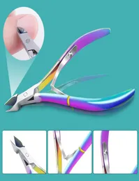 Инструменты для ногтей инструменты для ногтей ножницы для ножничной кутикулы ножницы из нержавеющей стали педикюр инструменты GoldensilverRainbow Dead5383162
