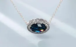 Multicolor 1pcs Fits Crystal Stone Pendant Necklace 45cm+8cm Chain Women Female Birthday Chirstmas Gift N003 1BYJ5549773