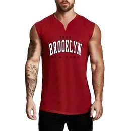Herren-Tanktoper 1898 Brooklyn New York City Printed T-Shirt Cotton ärmellose Herren laufen Sport V-Ausschnitt Vest Fitness Vestl2404