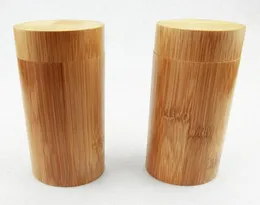 Träbox Handgjorda hårt runda bambufodral Handgjorda glasväskor Solglasögon Protector Case Lagringshållare Box Brand 1555808
