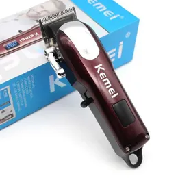 헤어 트리머 KEMEI KM233 Professional Mens Hair Clipper- 미니 휴대용 디지털 디스플레이 고전력 Q240427