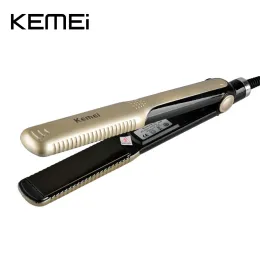 Raktare kemei km327 hår rätare professionell frisyr bärbar keramisk hår rakare strykjärn styling verktyg