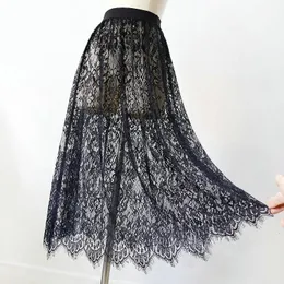 2024 Fashion Basic Underskirt Female Half Length Skirt Lace Slip Innerwear Short Women Dress Petticoat 240420