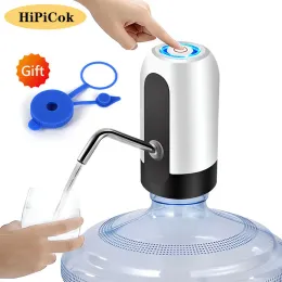 Spender Hipicok Wasserflasche Pumpe 19 -Liter -Wasserspender USB -Ladung Automatische tragbare elektrische Wasserpumpe mit universeller Eimerdeckel