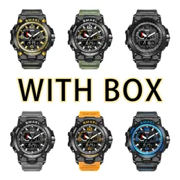 designers Fashion Watch Mens SMAEL New Casual Outdoor Sport Display Quartz watches gift Black Blue