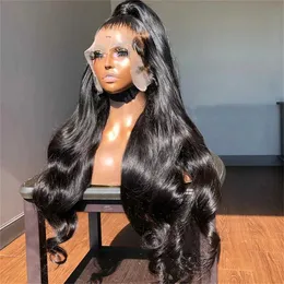 Synthetic Wigs Body Wave 360 Full Lace Wig Human Hair Pre shedding 13x6 HD Front Brazilian Womens 13x4 Q240427