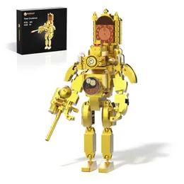 Anime manga 395pcs skibidi higiênico clockwork Man Block Block Anime Titan Toy Assembly Digital Education Block Bloco Crianças Birthday Giftl2404