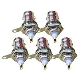 5PCS BNC Female Connectors Chassis Panel Mount Monitor Accessories Suit For Communications Equipment