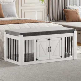 Dog Kennel End Of Bed Bench For Dog Custom Dog Crate Kennel Cage
