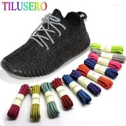 Skodelar 1 par fluorescerande sneaker skoestrings gipsophila spets polyester paisley reflekterande skosnören ronds säkerhet