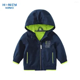 Giackette Honeyking Spring baby impermeabile per bambini cappotti con cappuccio con cerniera con cerniera per ragazzi abbigliamento sportivo per bambini abiti per bambini