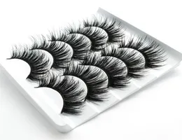 NYA 5PAIRS FAUX 3D Mink Eyelashes falska ögonfransar naturliga tjocka långa ögonfransar ögonfransförlängning wispy makeup skönhetsverktyg 5style1860953