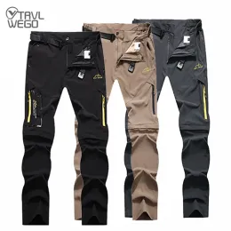 Clothings TRVLWEGO Men's Camping Hiking Pants Trekking High Stretch Summer Thin Waterproof Quick Dry UVProof Outdoor Travel Trousers