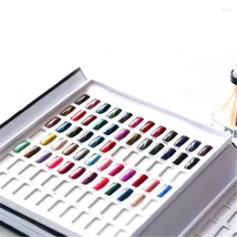 저장 백 120 색 네일 젤 광택 디스플레이 차트 색상 카드 커버를 보여주는 예술 향상