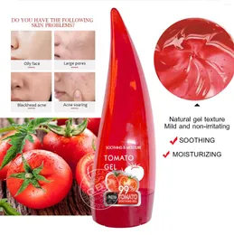 Förvaringsflaskor tomat aloe vera gel fuktande ansikts solbränna lugnande reparationslotion mask