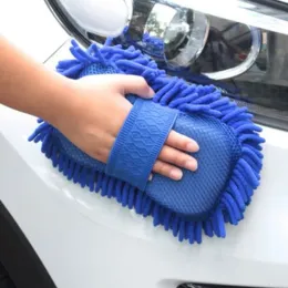 Luvas 1pc Lavagem de carro de carro Microfiber chenille wash de lavagem de esponja lavar detalhes detalhando a ferramenta de limpeza multifuncional da almofada