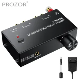 Verstärkerprozor -Phono -Vorverstärker -Wandler Audiophile M/M Phono Preamp Preamplifier mit Pegelkontrolle 2 RCA -Eingangsausgang für AK750s