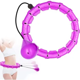 Equipments 24 Section Smart Weighted Sport Hoops Abdominal Thin Waist Exercise Detachable Hoop Massage Fitness Circles Training Weight Loss