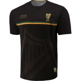 Rugby New 1916 Commemoration Jersey Black Tyrone 2021/22 IRELAND LOUTH Wicklow Galway Monaghan Home RUGBY JERSEY size S5XL