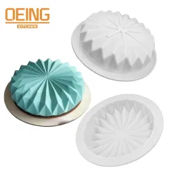 Stampi in pizzo in mousse silicone stampo stampo vendita caldo diamante torta rotonda stampo da forno fai -da -te per la cottura del forno pane strumenti riutilizzabili