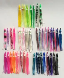 45 polegadas barato com olhos Octopus Fishing Lure Soft Baits Game Fishing Lures de pesca Tackle Color Mixed2816505