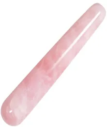 Varta de massagem de pedra de cristal de rosa rosa integral para terapia de acupuntura Stick Stick Gua Sha Shippin9357909